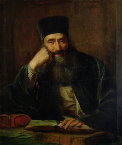 Retrato de Erasmo, obispo del monasterio de Aulis en Creta, 1787 de Johann Heinrich Tischbein