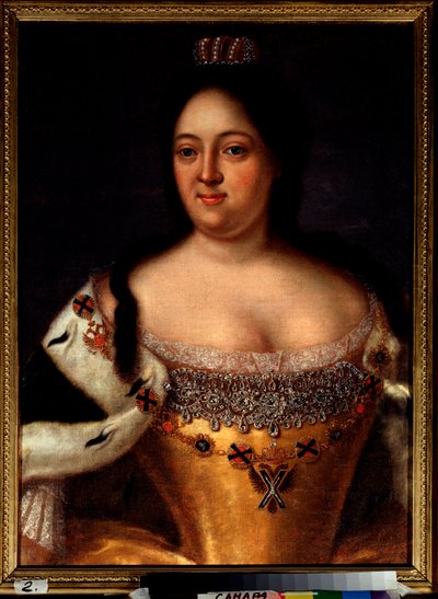 Retrato de la emperatriz Ana I de Rusia (Anna Ivanovna de Johann Heinrich Wedekind