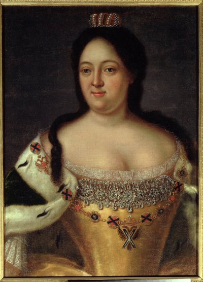 Retrato de la emperatriz Ana Ioánnovna (1693-1740) de Johann Heinrich Wedekind