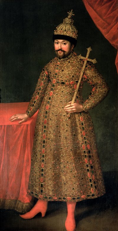 Retrato del Zar Miguel III Fyodorovich (1596-1645), 1728 de Johann Heinrich Wedekind