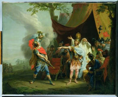 Aquiles tiene una disputa con Agamenón, 1776 de Johann Heinrich Wilhelm Tischbein
