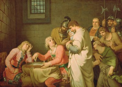 Conradino de Suabia y Federico de Baden esperando sentencia de Johann Heinrich Wilhelm Tischbein