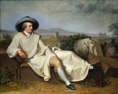 Goethe en la Campagna, 1787 de Johann Heinrich Wilhelm Tischbein