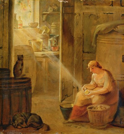 Interior (La Patata) de Johann Heinrich Wilhelm Tischbein
