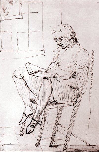 Johann Wolfgang Von Goethe en su casa en Roma de Johann Heinrich Wilhelm Tischbein