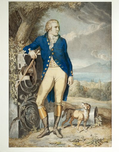Retrato de Johann Wolfgang von Goethe en el campo de Johann Heinrich Wilhelm Tischbein