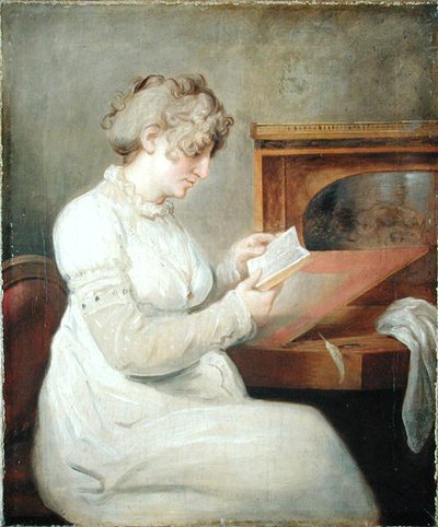 Retrato de la poeta Engel Christine Westphalen (1758-1840) de Johann Heinrich Wilhelm Tischbein
