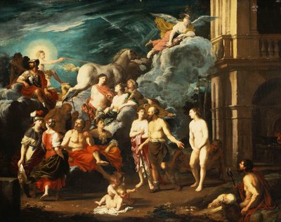 La Presentación de Pandora por Vulcano de Johann Heiss