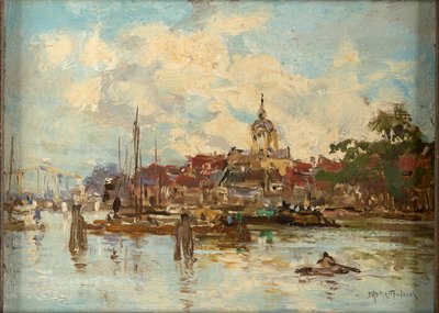 Amsterdam (Óleo sobre tabla) de Johann Hendrik Mastenbroek