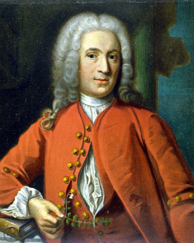 Carl Von Linné Naturalista y escritor sueco (1707 - 1778) - por J. H. Scheffel, en el "Retrato de Linné" de Tycho Tullberg de Johann Henrik Scheffel