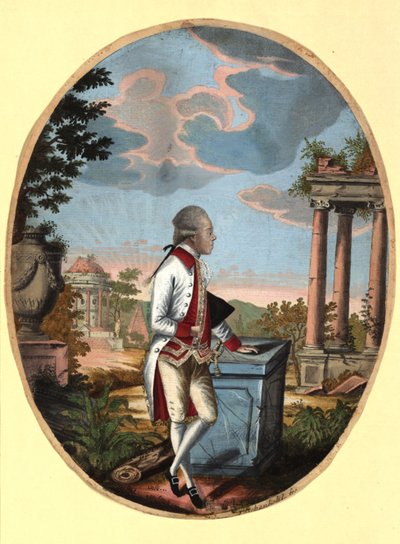 Gran Duque Pablo de Rusia 1754-1801, luego Zar Pablo I, 1782 de Johann Hieronymus Loeschenkohl