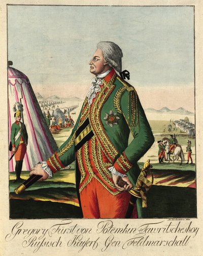 Príncipe Grigory Alexandrovich Potyomkin de Johann Hieronymus Loeschenkohl
