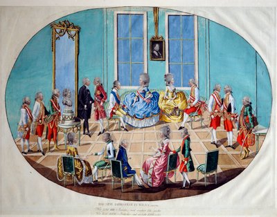 La celebración de Año Nuevo en Viena en 1782, 1783 de Johann Hieronymus Löschenkohl
