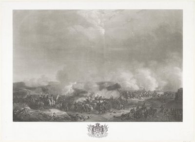 Príncipe de Orange en la batalla de Quatre-Bras, 1815 Doce láminas de la llegada e inauguración de Guillermo I en Bruselas y las batallas de Quatre-Bras y Waterloo en 1815 (título de la serie) de Johann Hürlimann