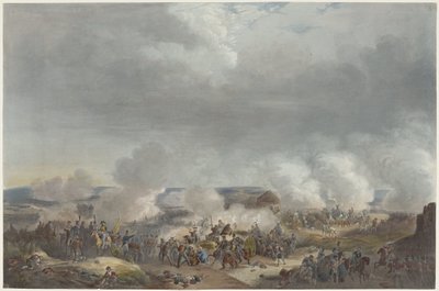 Príncipe de Orange en la batalla de Quatre-Bras, 1815 Doce láminas de la llegada e inauguración de Guillermo I en Bruselas y las batallas de Quatre-Bras y Waterloo en 1815 (título de la serie) de Johann Hürlimann
