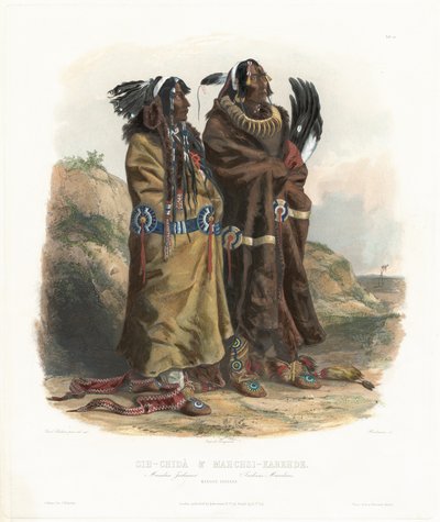 Sih-Chidä y Mahchsi-Karehde de Johann Hürlimann, after Karl Bodmer