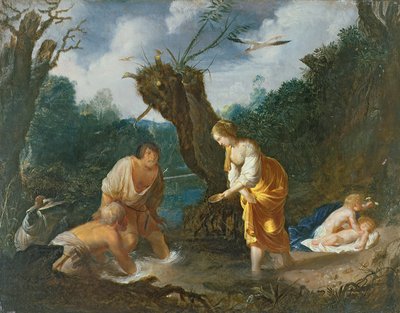 Latona transformando a los campesinos en ranas, c.1644 de Johann Hulsman