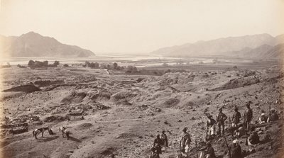 Desfiladero del río sobre Lalpura mirando hacia Bassaule, c.1878 de Johann Hulsman