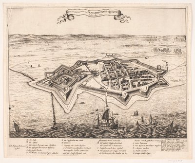 Ciudad y castillo Landscron conquistados por I.K.M Christiano Quinto en el año 1676 de Johann Husman