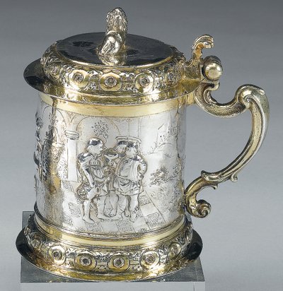 Jarra, Danzig, c.1680 (plata dorada parcial) de Johann II Rohde