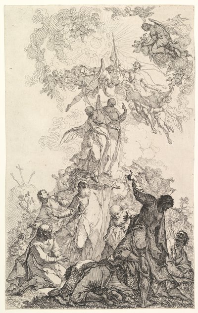 La Ascensión de Cristo, ca. 1750 de Johann Ignatz Zimbal
