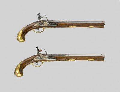 Par de pistolas de chispa, Alemania, 1700 de Johann Jacob Behr