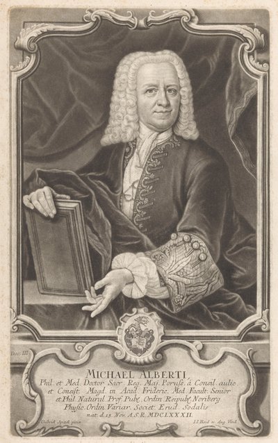 Retrato de Michael Alberti de Johann Jacob Haid