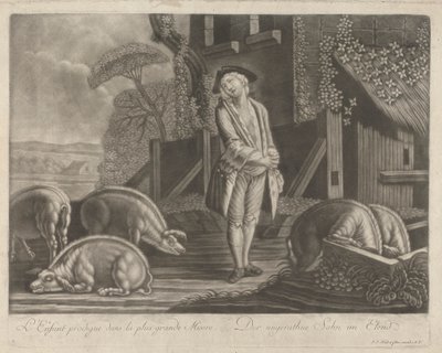 El hijo pródigo en la mayor miseria de Johann Jacobus Haid