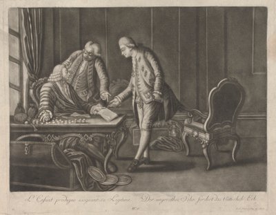 El hijo pródigo reclama el lugar que le corresponde de Johann Jacobus Haid