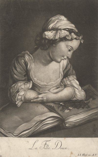 La dulce niña de Johann Jacobus Haid