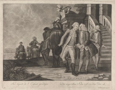 La partida del Hijo Pródigo de Johann Jacobus Haid