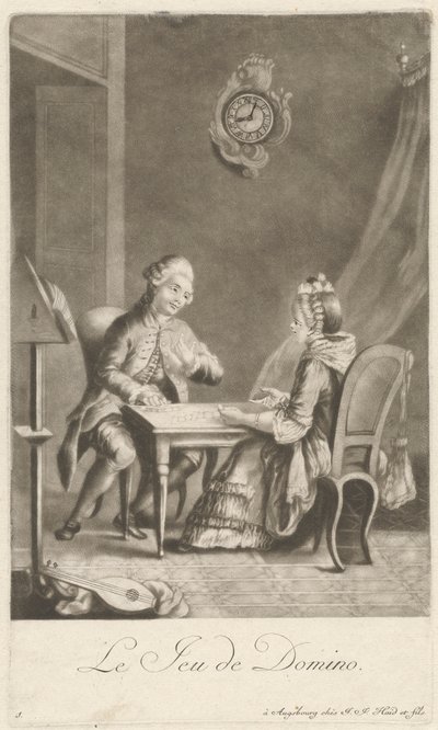 El juego del dominó de Johann Jacobus Haid