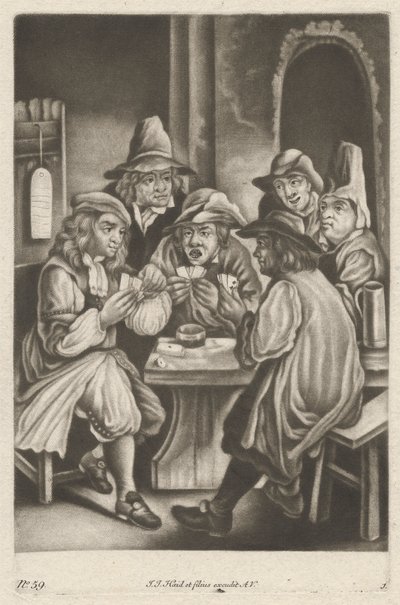 Naipes para hombres de Johann Jacobus Haid