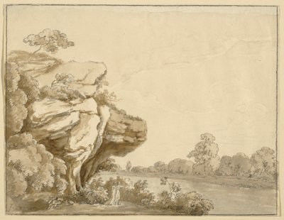 Caballero y dama en un paisaje de Johann Jakob Dorner der Jüngere