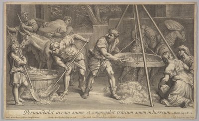 El trigo y la paja, 1728 de Johann Jakob Frey the Elder