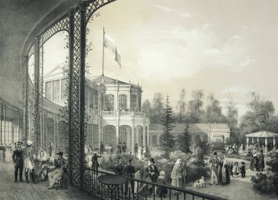 La estación de tren en Pavlovsk de Johann Jakob Meier