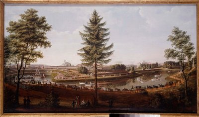Fiesta en el Palacio de Pavlovsk, residencia de verano del Zar Pablo I de Johann Jakob Mettenleiter