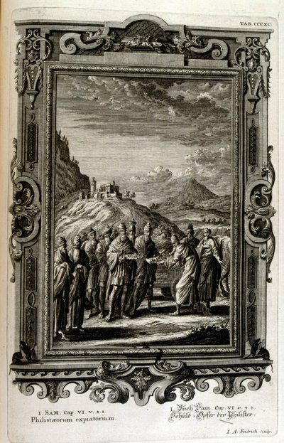 Ofrendas hechas a los filisteos de Johann Jakob Scheuchzer