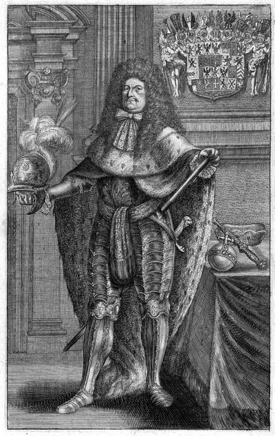 Retrato de Federico Guillermo 1620-1688, Elector de Brandeburgo, Duque de Prusia, 1683 de Johann Jakob Vogel