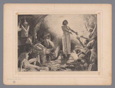 Cristo en los infiernos
Christus in der Hölle
Siete representaciones místicas (título de la serie) de Johann Jakob Weber