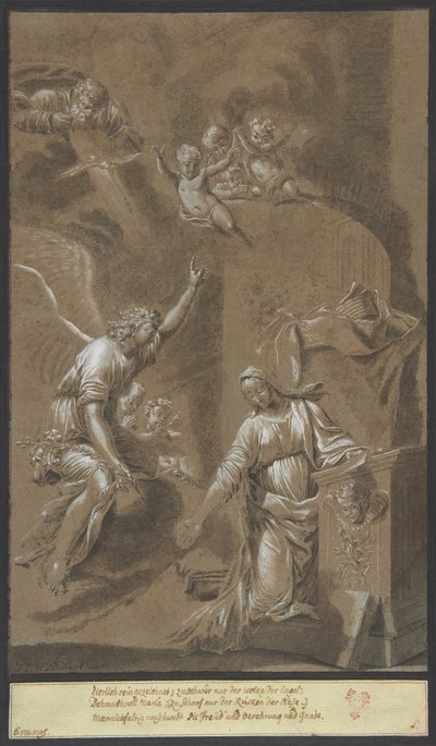 La Anunciación de Johann Jakob von Sandrart