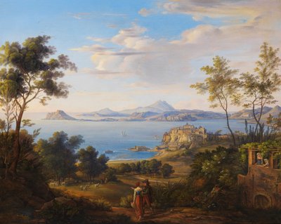 Johann Joachim Faber La bahía de Pozzuoli, cerca de Nápoles 1829 de Johann Joachim Faber