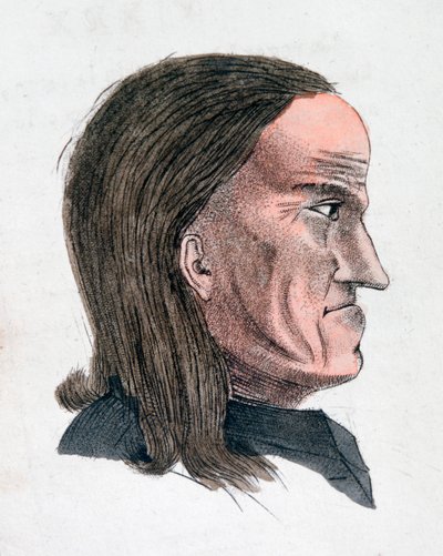 Las características faciales de una persona melancólica de Johann Kaspar Lavater