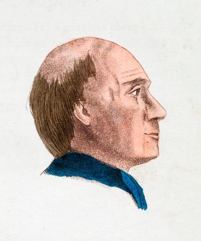 Las características faciales de una persona filosófica y profunda, 1808 de Johann Kaspar Lavater