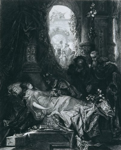 La aparentemente muerta Julieta Capuleto de Johann Klaus