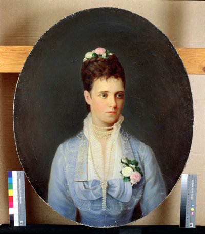 Retrato de la Emperatriz rusa Maria Fyodorovna (1847-1928) de Johann Koler