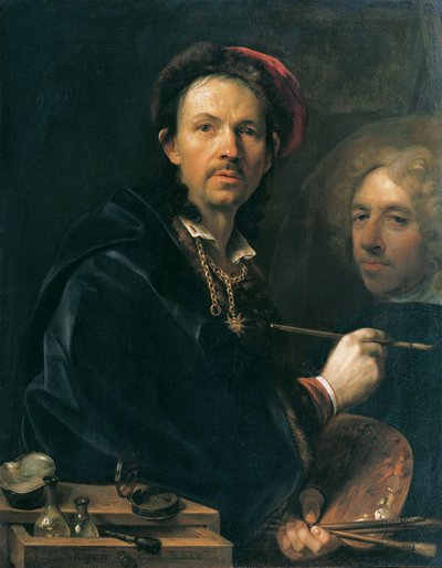 Autorretrato en el caballete de Johann Kupetzky