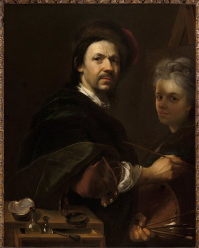 Autorretrato con su esposa de Johann Kupetzky