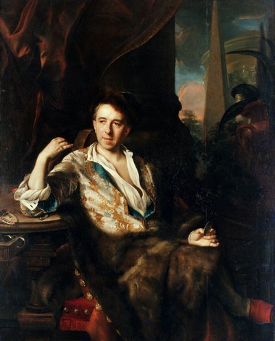 Retrato en miniatura de Karel Bruni de Johann Kupetzky