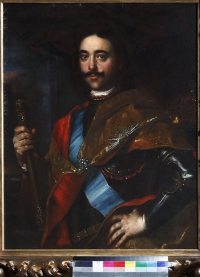 Retrato del emperador Pedro I el Grande (1672-1725) de Johann Kupetzky